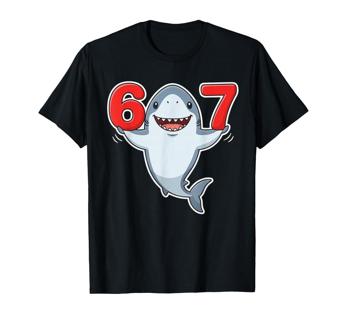 67 Funny Shark Six Seven 6-7 Meme Gen Z Humor Shark Lover T-Shirt