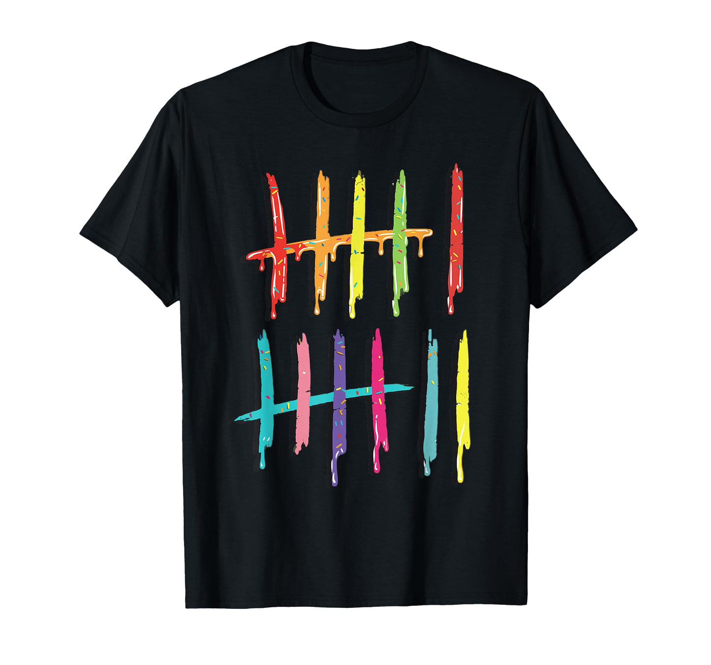 Tally Marks 6 7 Numbers Funny Six Seven 67 Meme Gen Z Humor T-Shirt