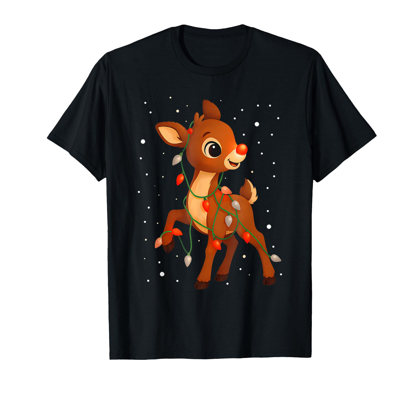 Cute Rudolph The Red Nose Reindeer for Kids and Christmas T-Shirt