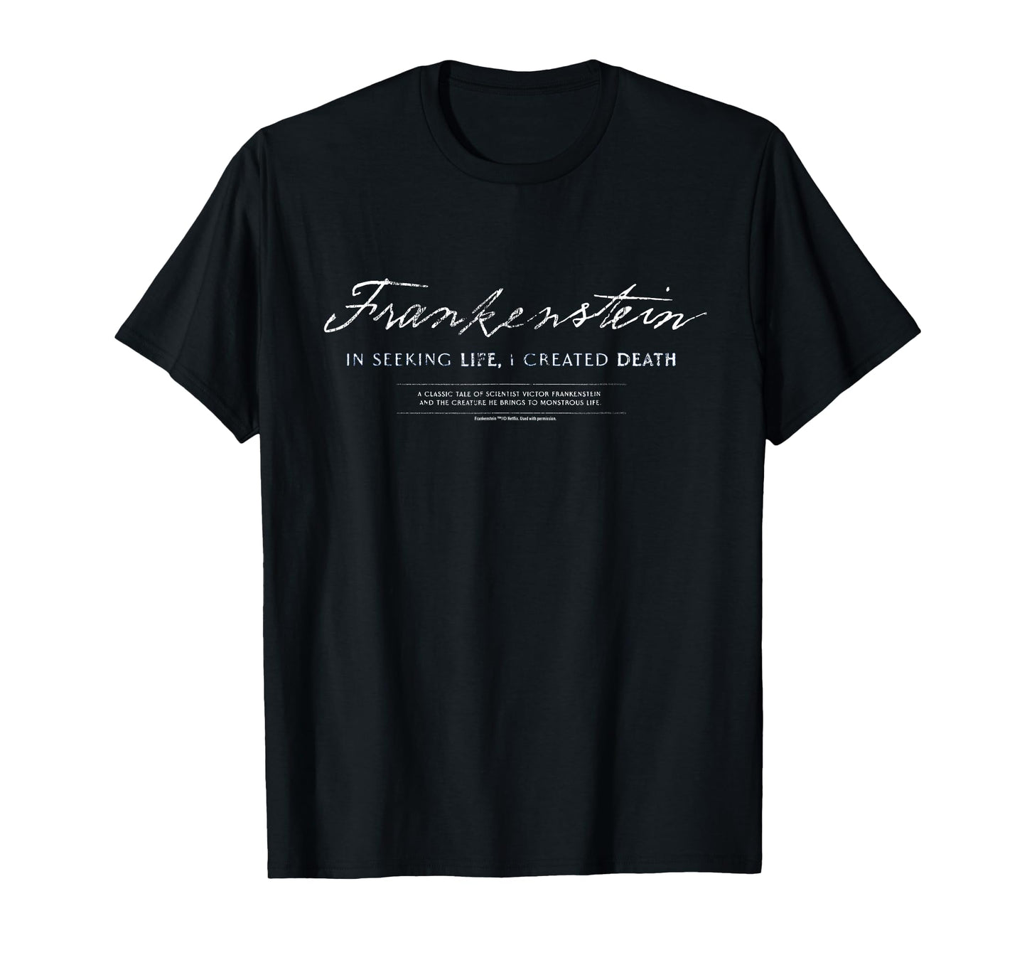 Frankenstein I Created Death Officially Licensed T-Shirt