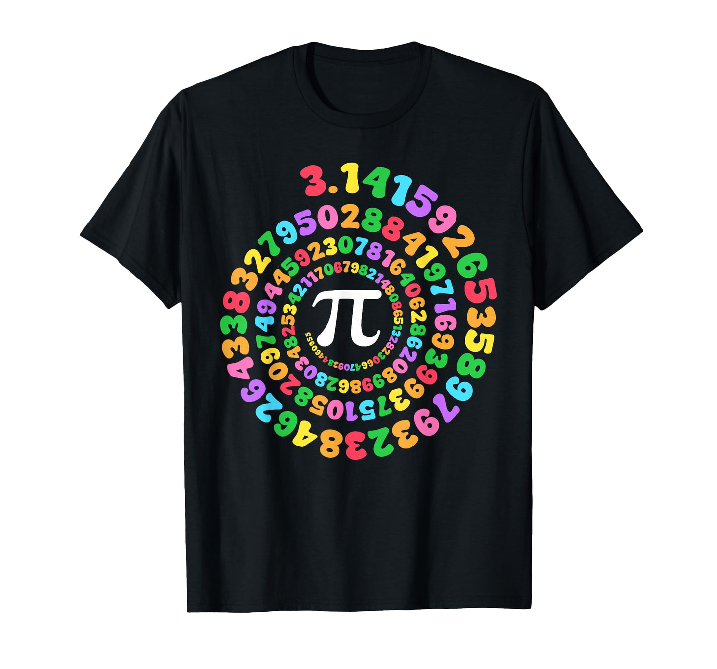 Funny Pi Day Spiral Pi Math Numbers Teachers Students T-Shirt