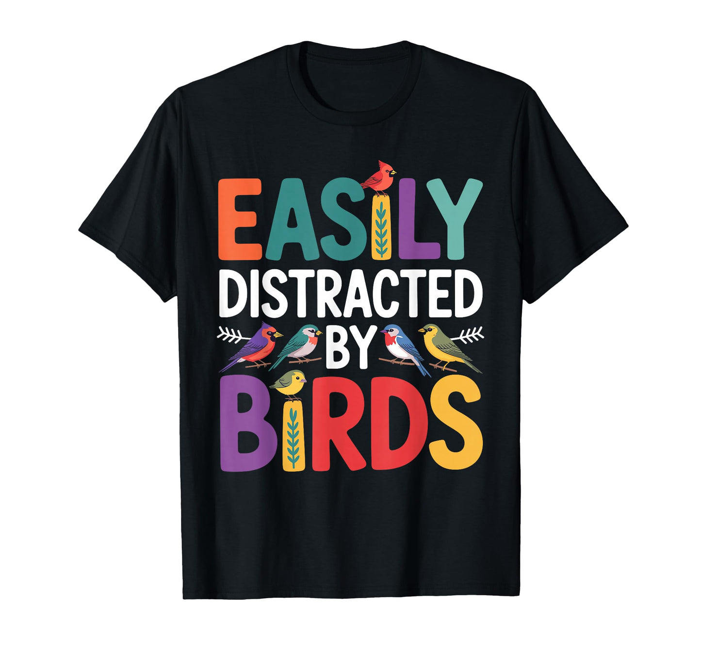 Bird Art for Men Women Kid Bird Watching Birding Birdwatcher T-Shirt
