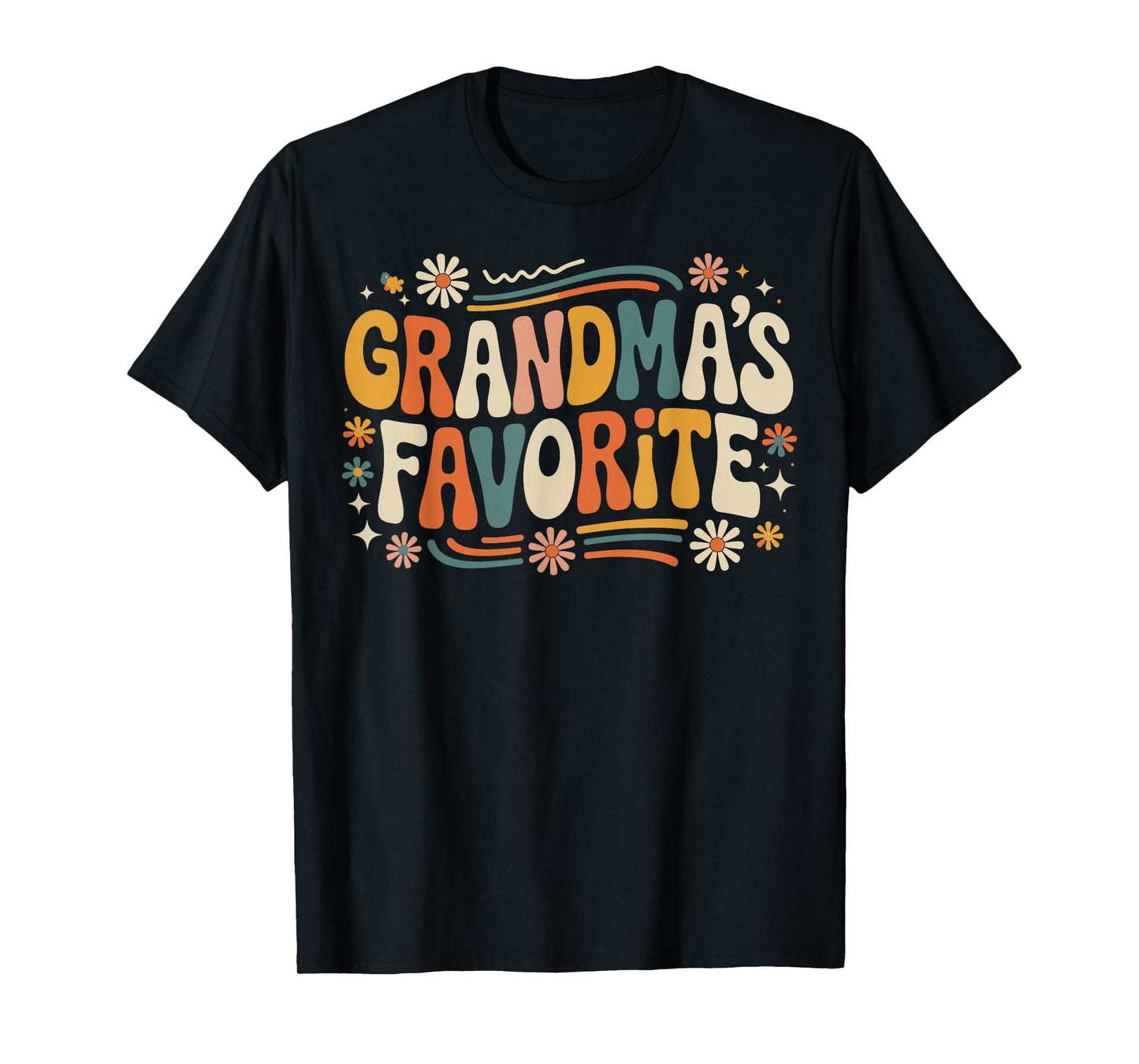 Grandmas Favorite Funny Grandparent Grandchild Vintage Humor T-Shirt