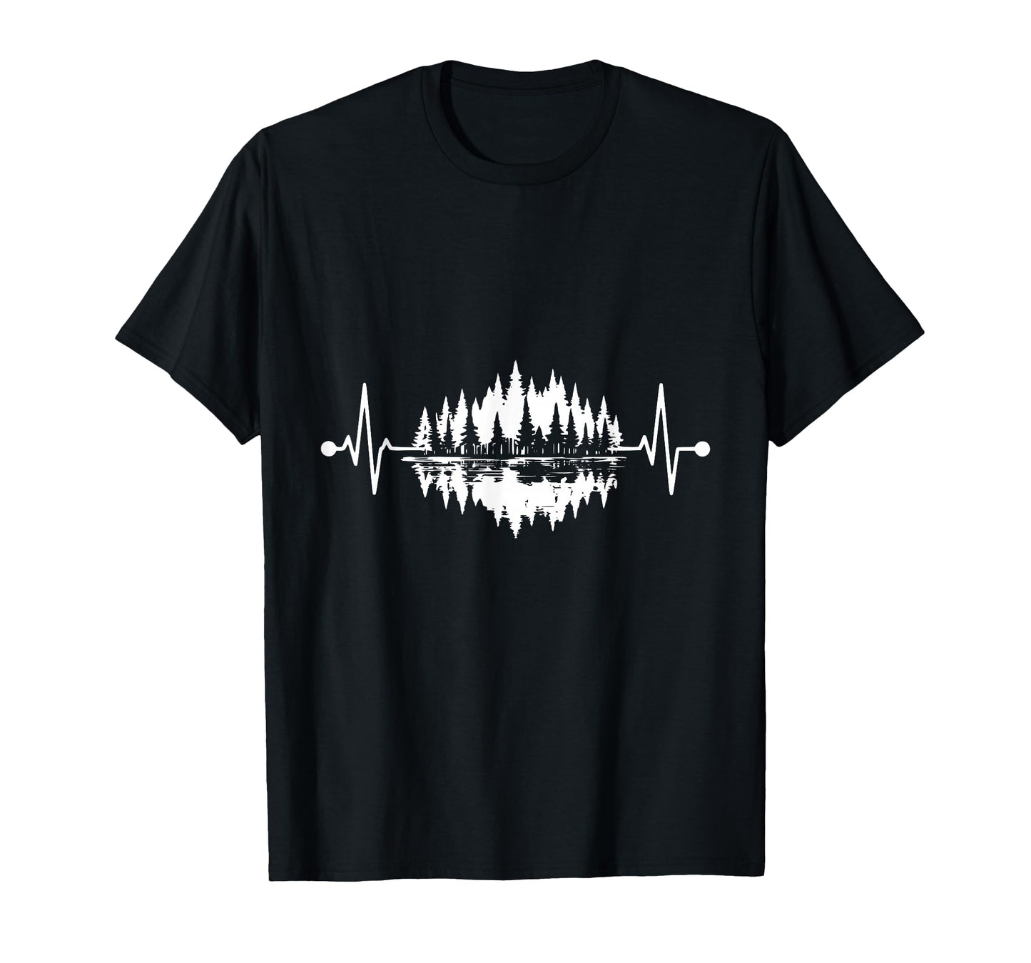 Trees Wildlife Nature Heartbeat Forest T-Shirt