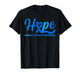 Hope Human Trafficking Awareness Month Blue Ribbon Heart T-Shirt