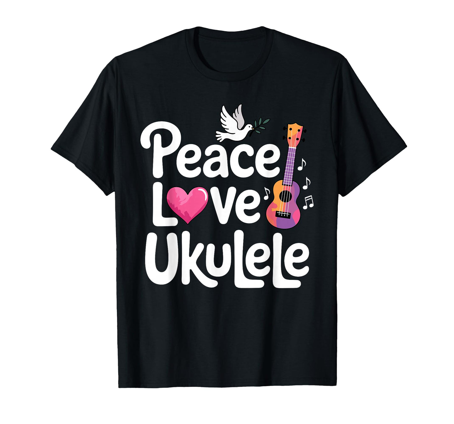 Cool Ukulele Art for Men Women Ukulele Player Music Ukulele T-Shirt