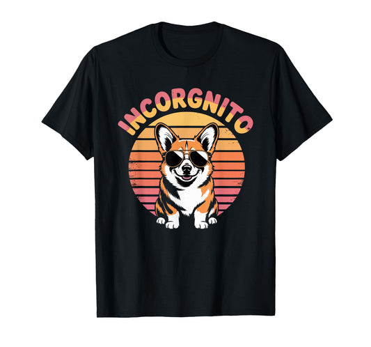 Corgi Dad Corgi Lovers Dog Lover Incorgnito T-Shirt