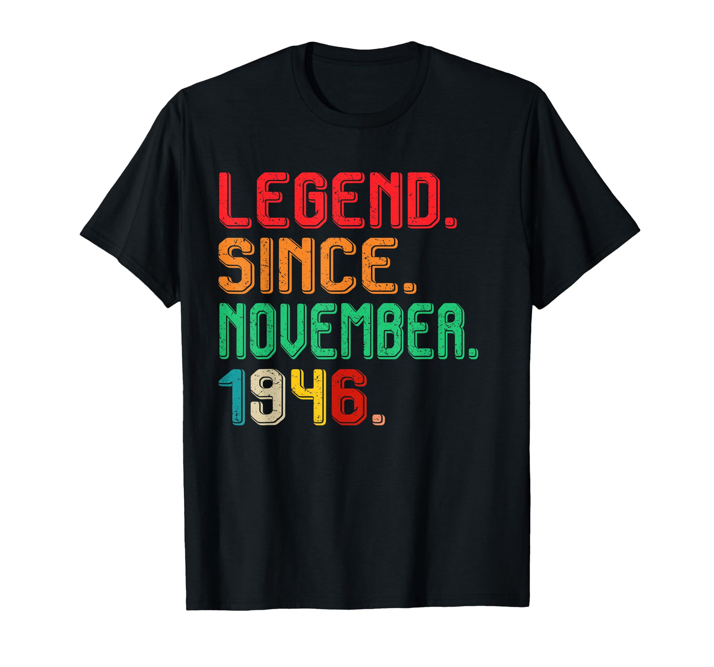 Legend November 1946 79th Birthday Men Women 79 Year Old T-Shirt