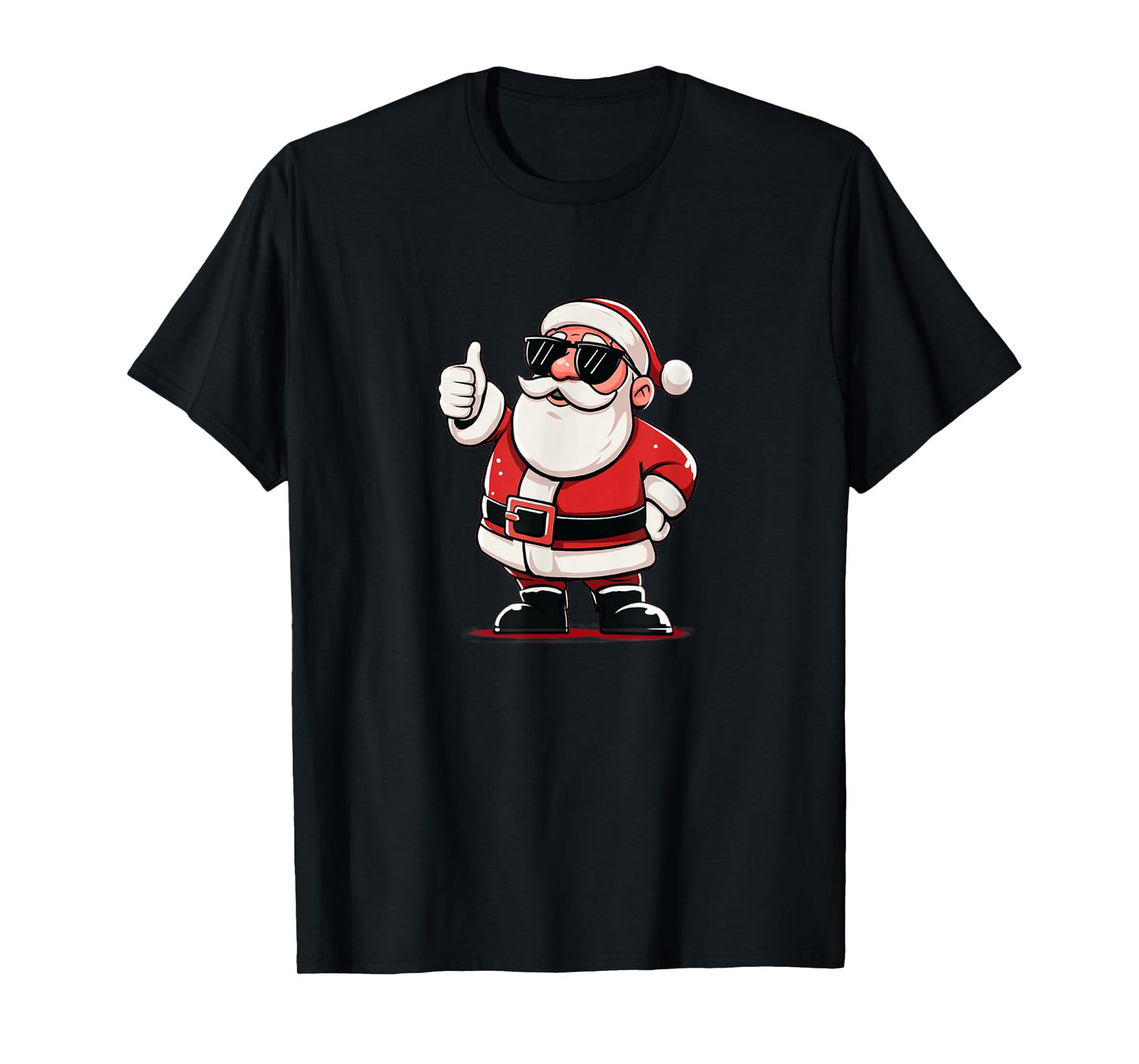 Awesome Thumb up Santa with Sunglasses for Boys and Girls T-Shirt