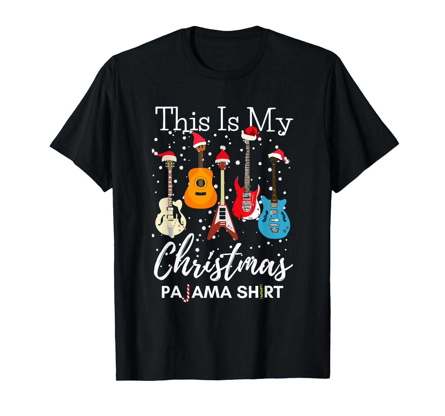 This is My Christmas Pajama Guitar Guitarist Music Lover T-Shirt