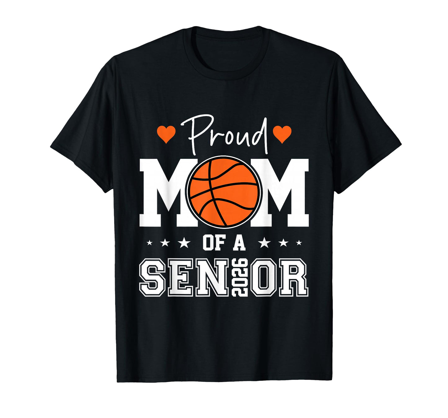Senior Basketball mom Class of 2026 Player Graduation Grad T-Shirt