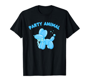 Party Animal Balloon Dog Fun Birthday Adults Kids Pop Art T-Shirt