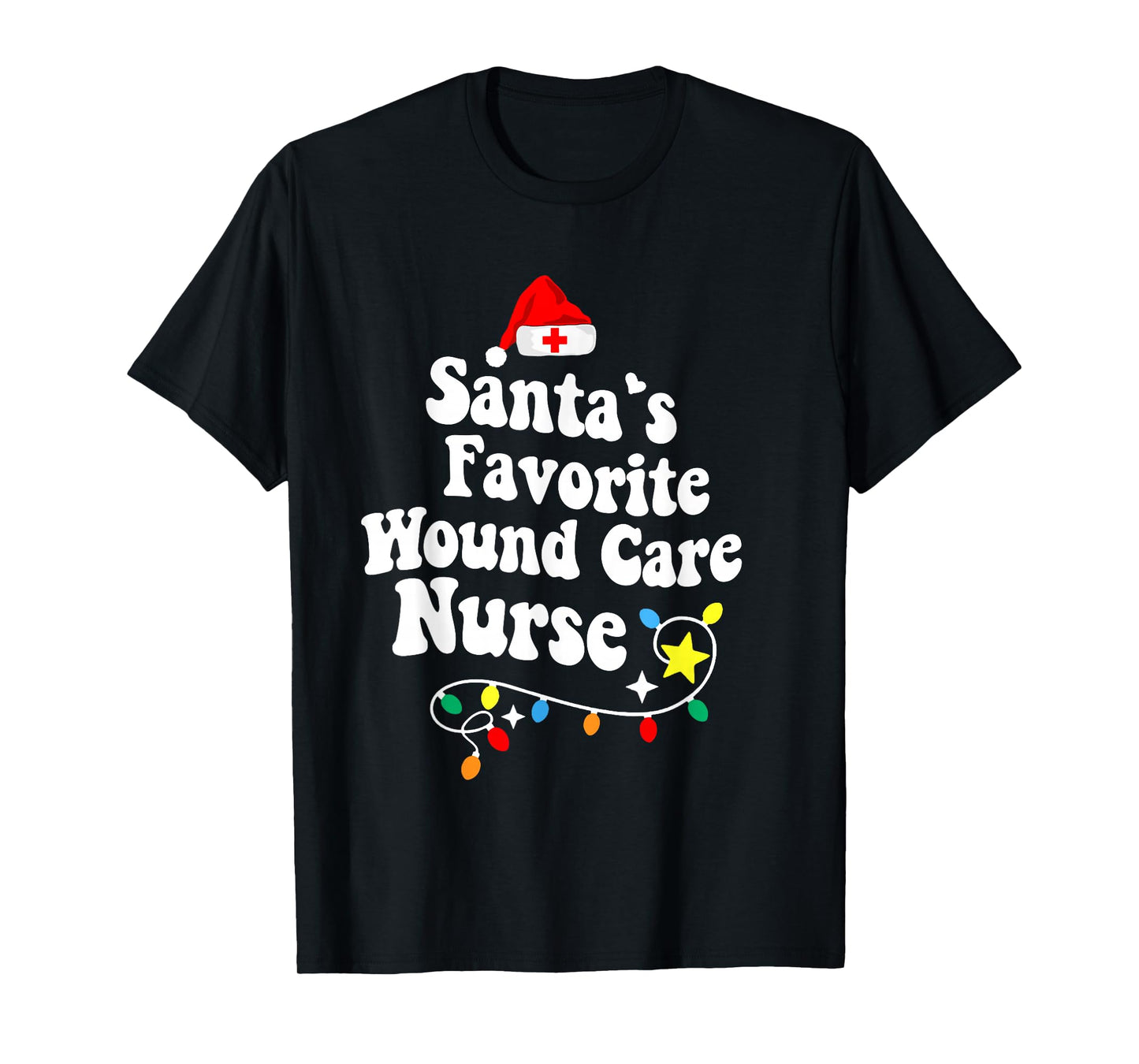 Santa's Favorite Wound Care Nurse Christmas T-Shirt