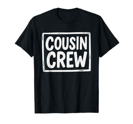 Cousin Crew Family Matching Camping Camp Funny Cousin Squad T-Shirt