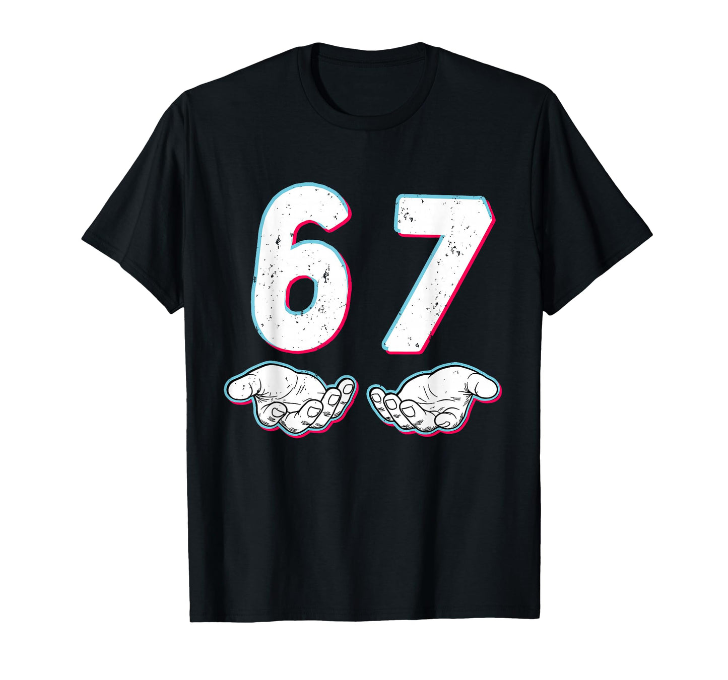 Number 67 Matching Six Seven 6 7 Meme 6-7 Halloween Costume T-Shirt
