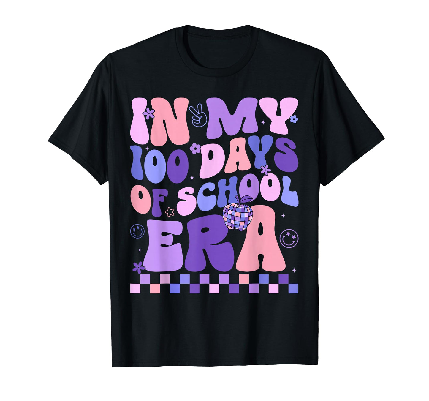 in My 100 Days of School Era Retro 100th Day of School 2026 T-Shirt