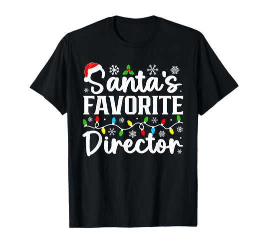 Santa's Favorite Director Funny Christmas Family Matching T-Shirt