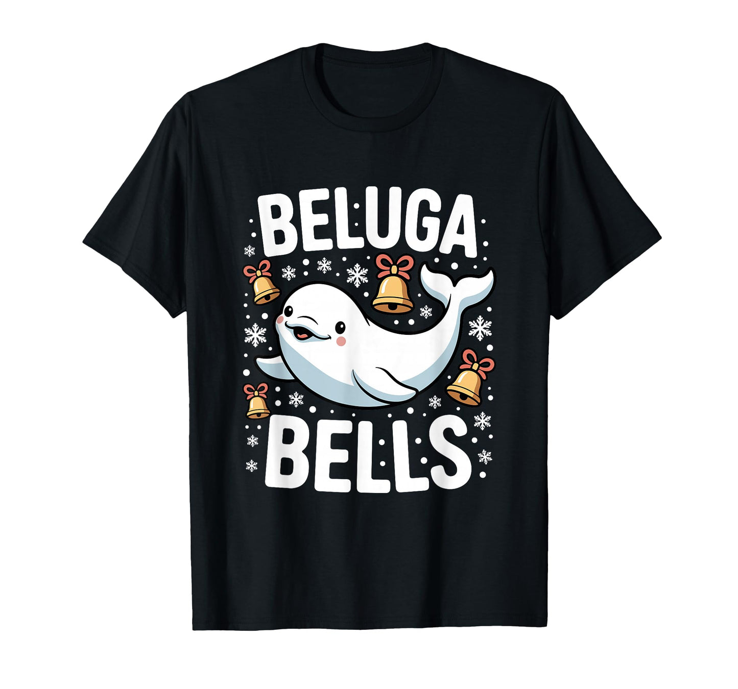 Beluga Bells Christmas Whale T-Shirt