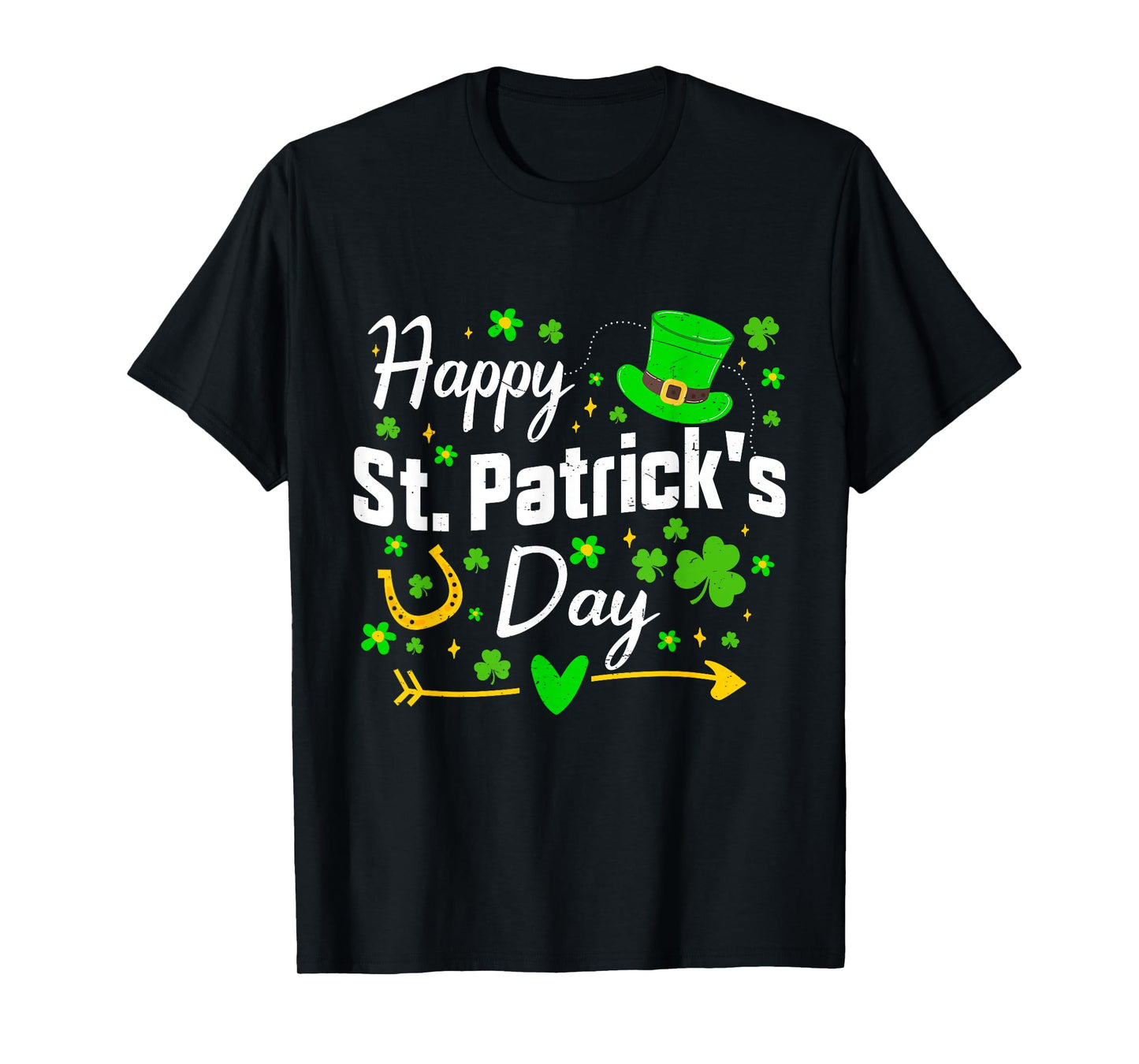 Happy St Patrick's Day Irish Shamrock Men Women Kids T-Shirt