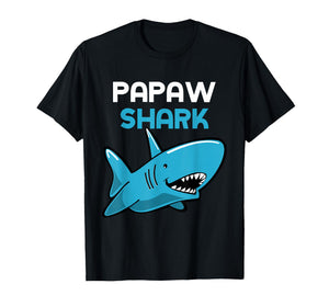 Papaw Shark Cool Funny Family T-Shirt