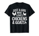 Cool Goat Design for Girls Women Animal Farming Goat Lover T-Shirt