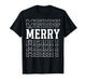 Merry Christmas Layered Text Family Santa Xmas T-Shirt
