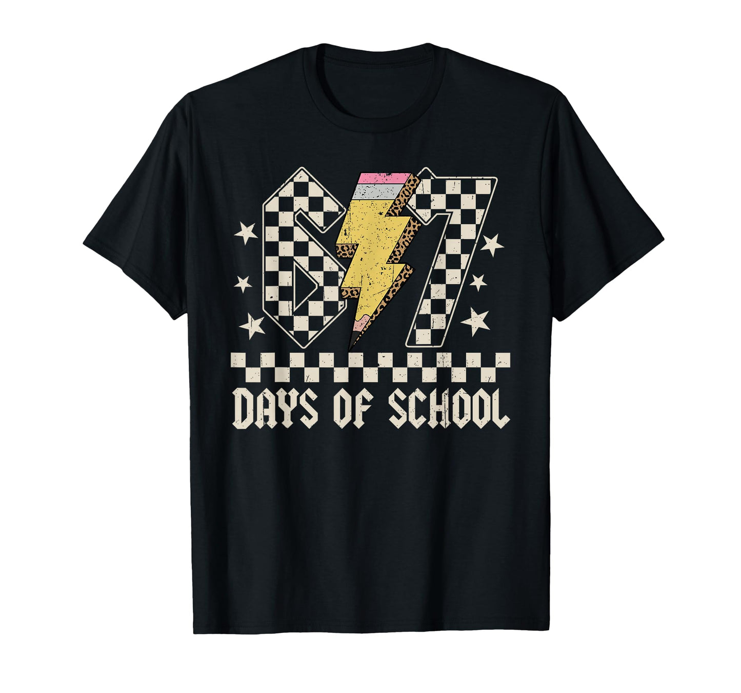 67 Days of School Meme Slang ABCD Rock Boys Girls Teachers T-Shirt