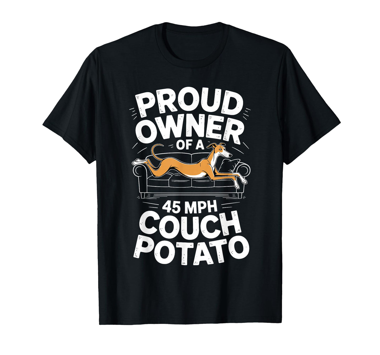 Funny Greyhound Art for Men Women Kids Puppy Greyhound Lover T-Shirt
