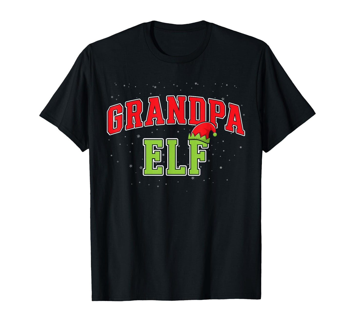 Grandpa Elf Christmas Family Matching Group Xmas Grandfather T-Shirt