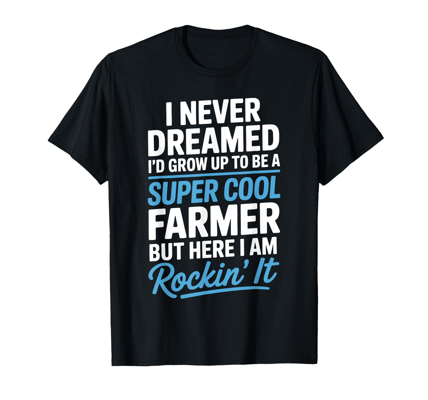Farm Farmer Art for Men Women Agriculture Tractor Farming T-Shirt