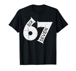 67 Meme Six Seven Number 6 7 On It Costume Boys Youth Kids T-Shirt