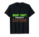 Nights Shift Powered by Caffeine Funny Nurse Medical RN T-Shirt