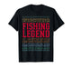 Fishing Legend Funny Layered Text Fisherman T-Shirt