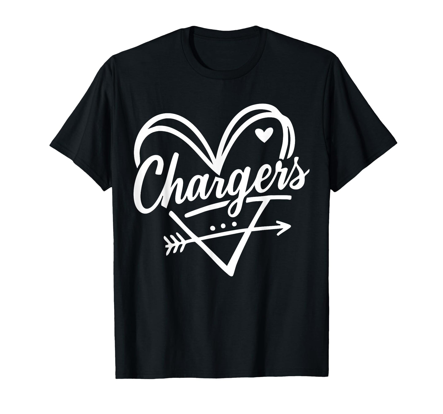 Vintage Chargers Name Heart Gift for Men Women Kids T-Shirt