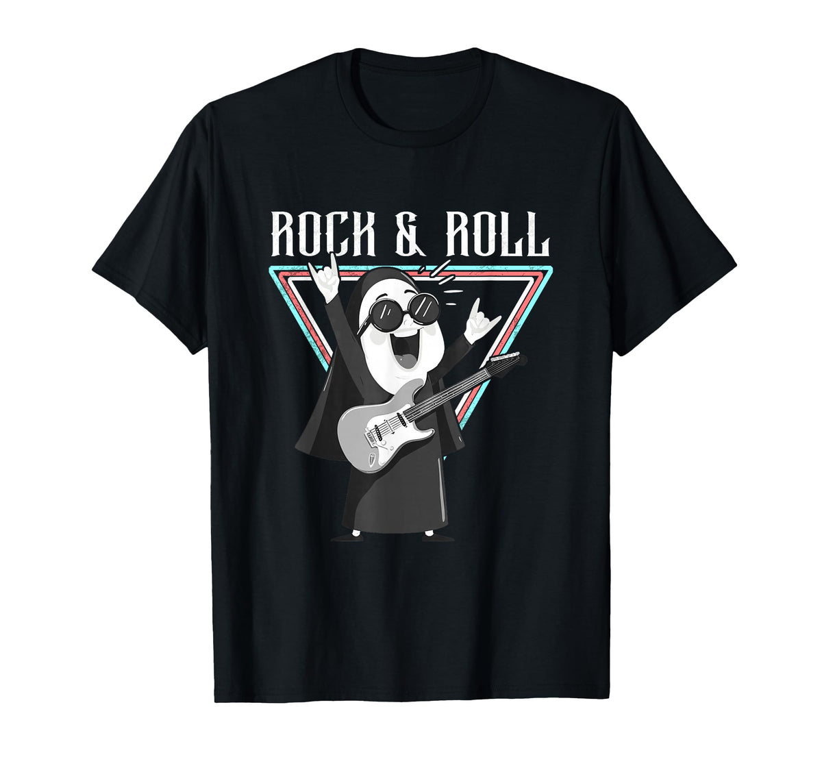 Rock & Roll Fun Graphic Illustration T-Shirt