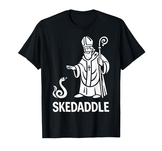 St Patricks Day Skedaddle Snake Funny Saint Irish Humor Kids T-Shirt