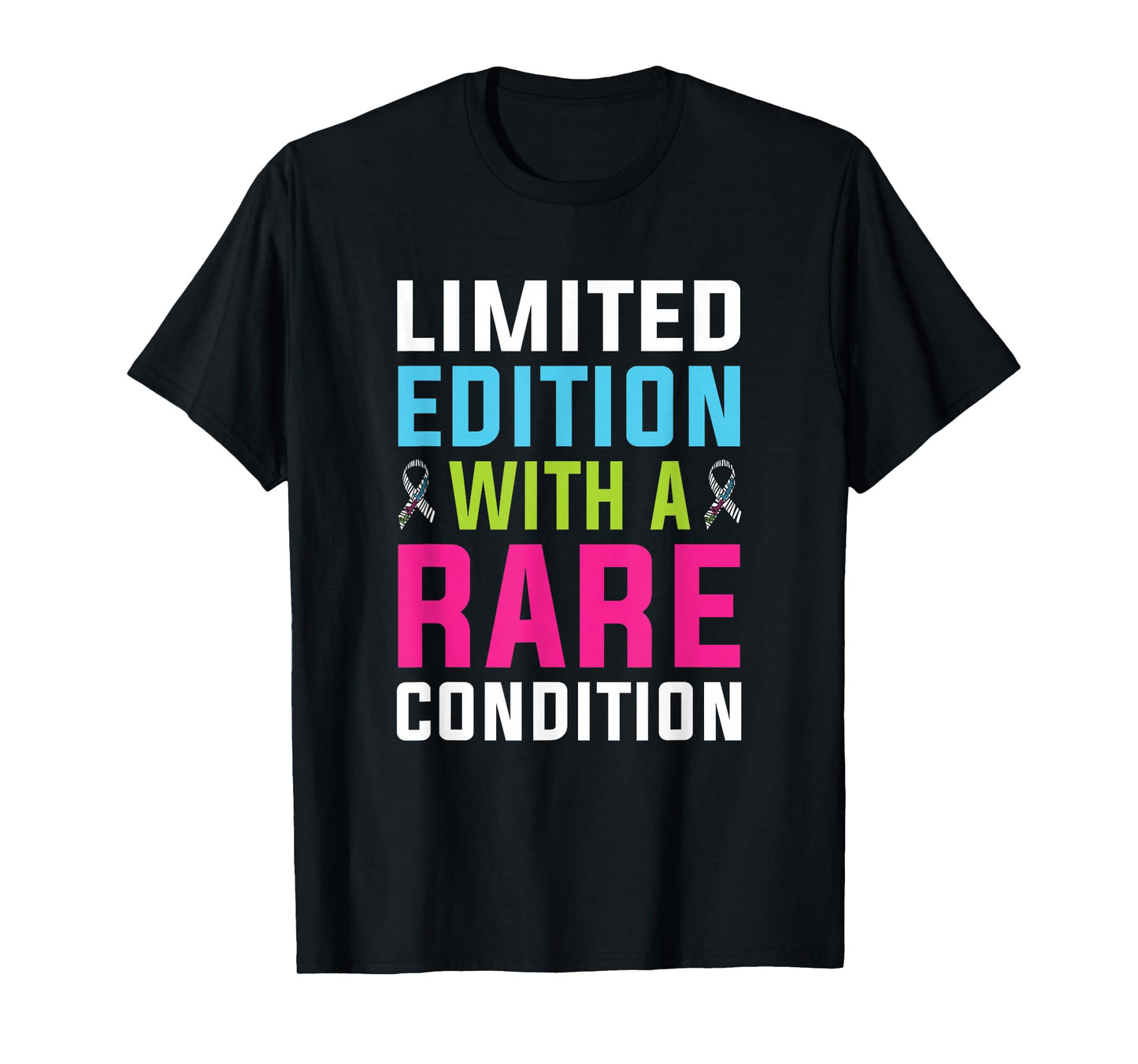 Rare Disease Awareness Day 2026 Rare Condition Zebra Ribbon T-Shirt