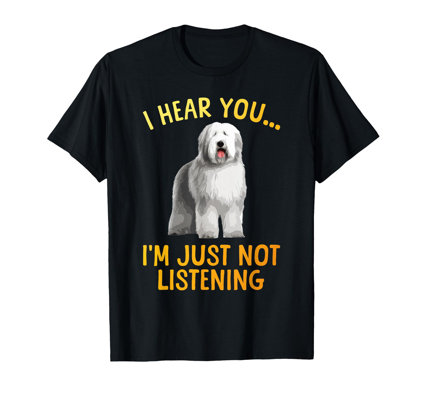 Funny Old English Sheepdog Art for Men Women Sheep Dog Lover T-Shirt