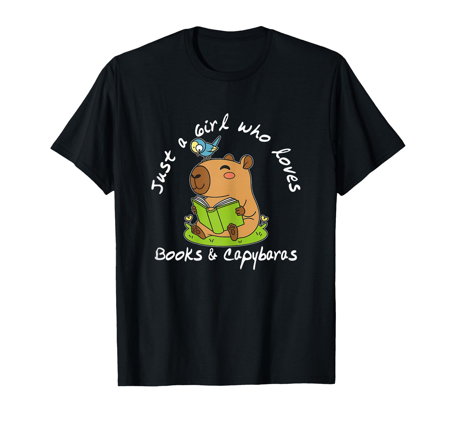 Just a Girl who Loves Books and Capybaras T-Shirt