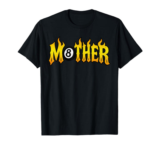 Mother 8 Ball Funny Pool Mom Vintage T-Shirt