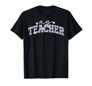 Toile Agriculture Teacher Daisy Flower Ag Teacher Farmer T-Shirt
