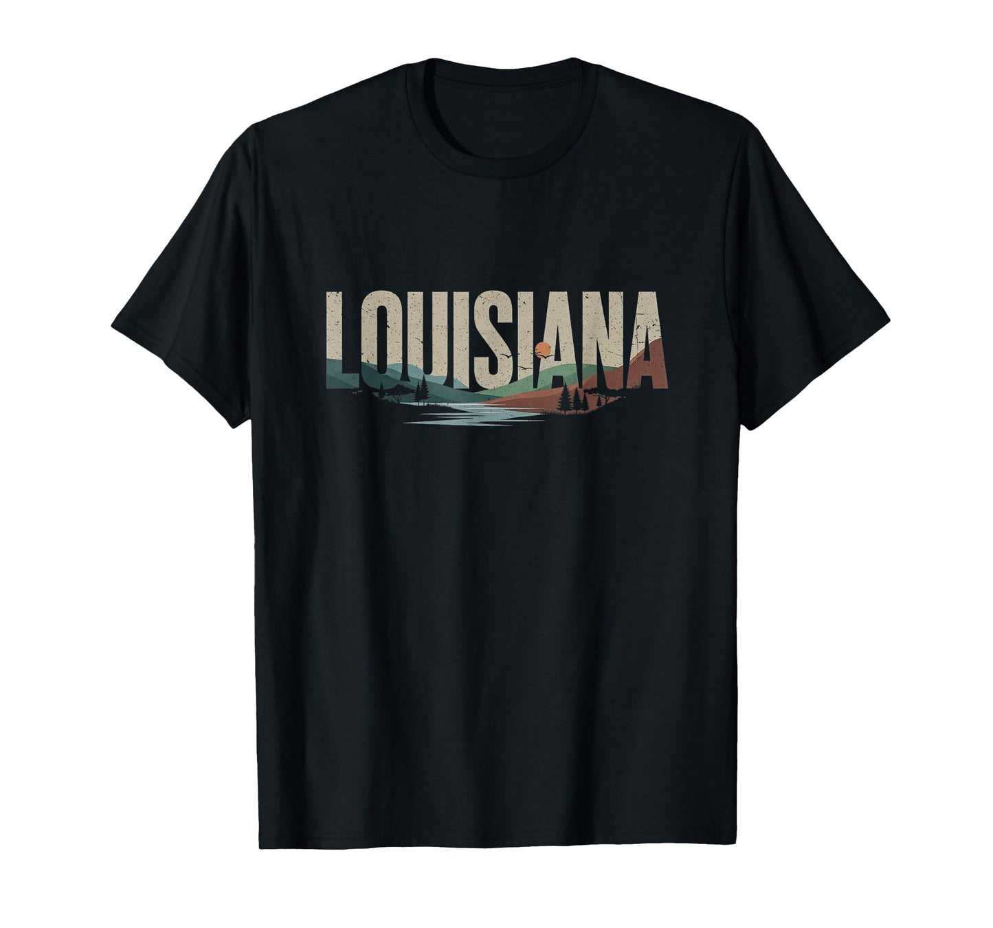 Retro Louisiana Artwork T-Shirt