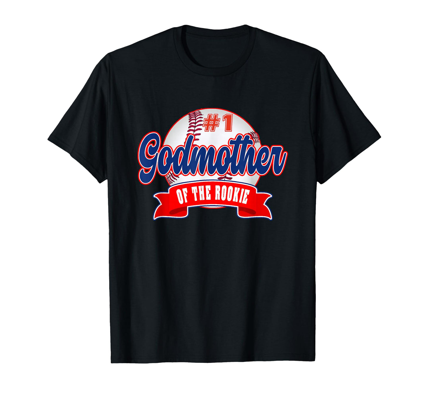 Godmother Rookie of Year 1st Birthday Baseball Theme T-Shirt