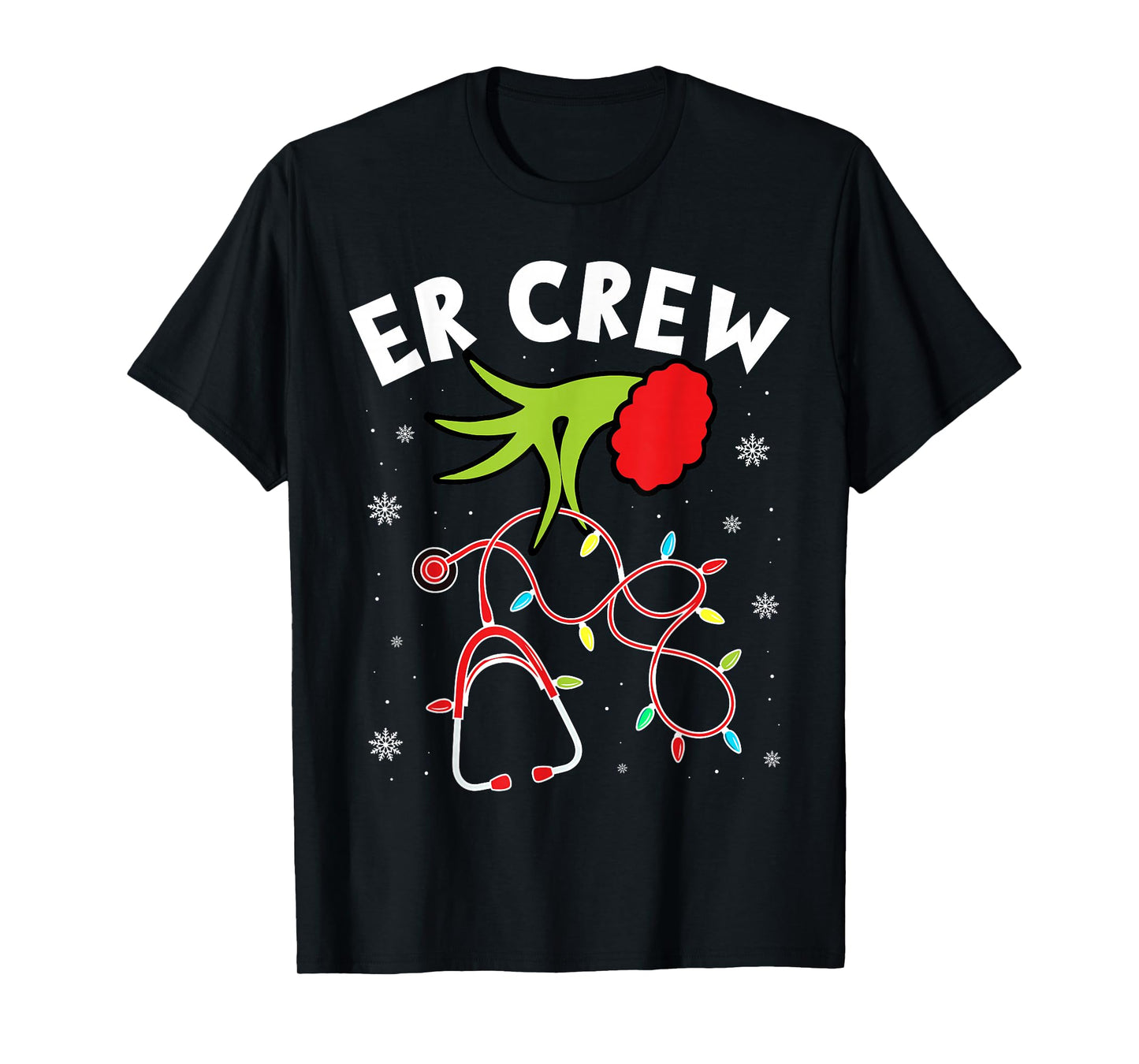 Emergency Room Christmas Er Crew Nurse Xmas Holiday Nursing T-Shirt