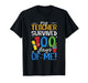 My Teacher Survived 100 Days of Me Boys Girls Kids 100th Day T-Shirt