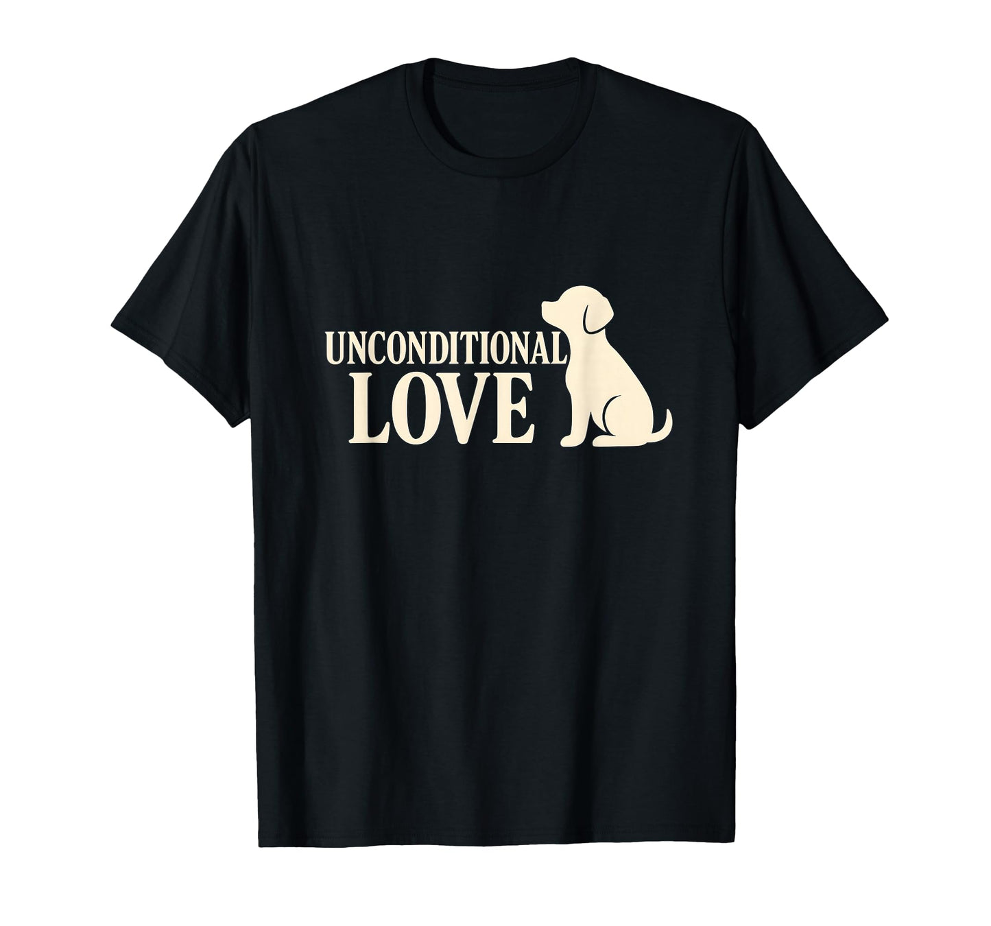 Unconditional Love Dog Silhouette T-Shirt