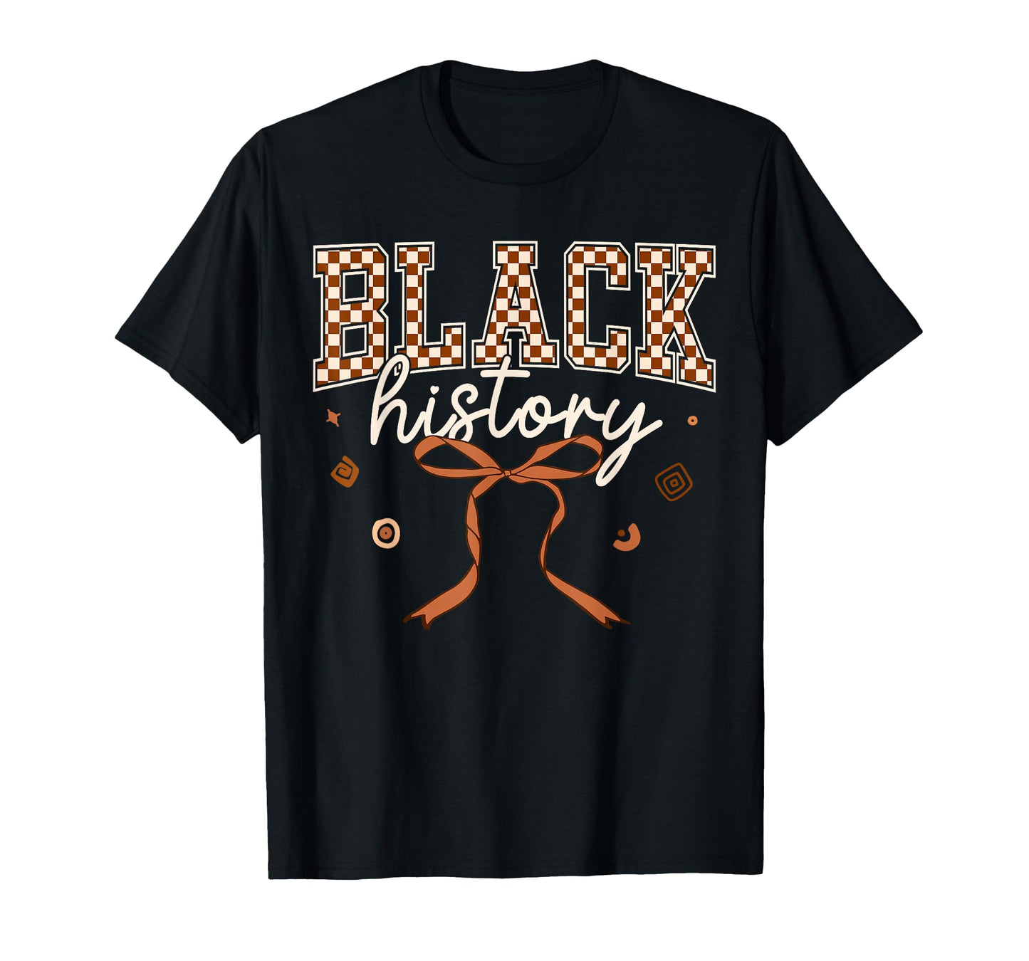 Black History Coquette Bow African American Girl Women Kid T-Shirt