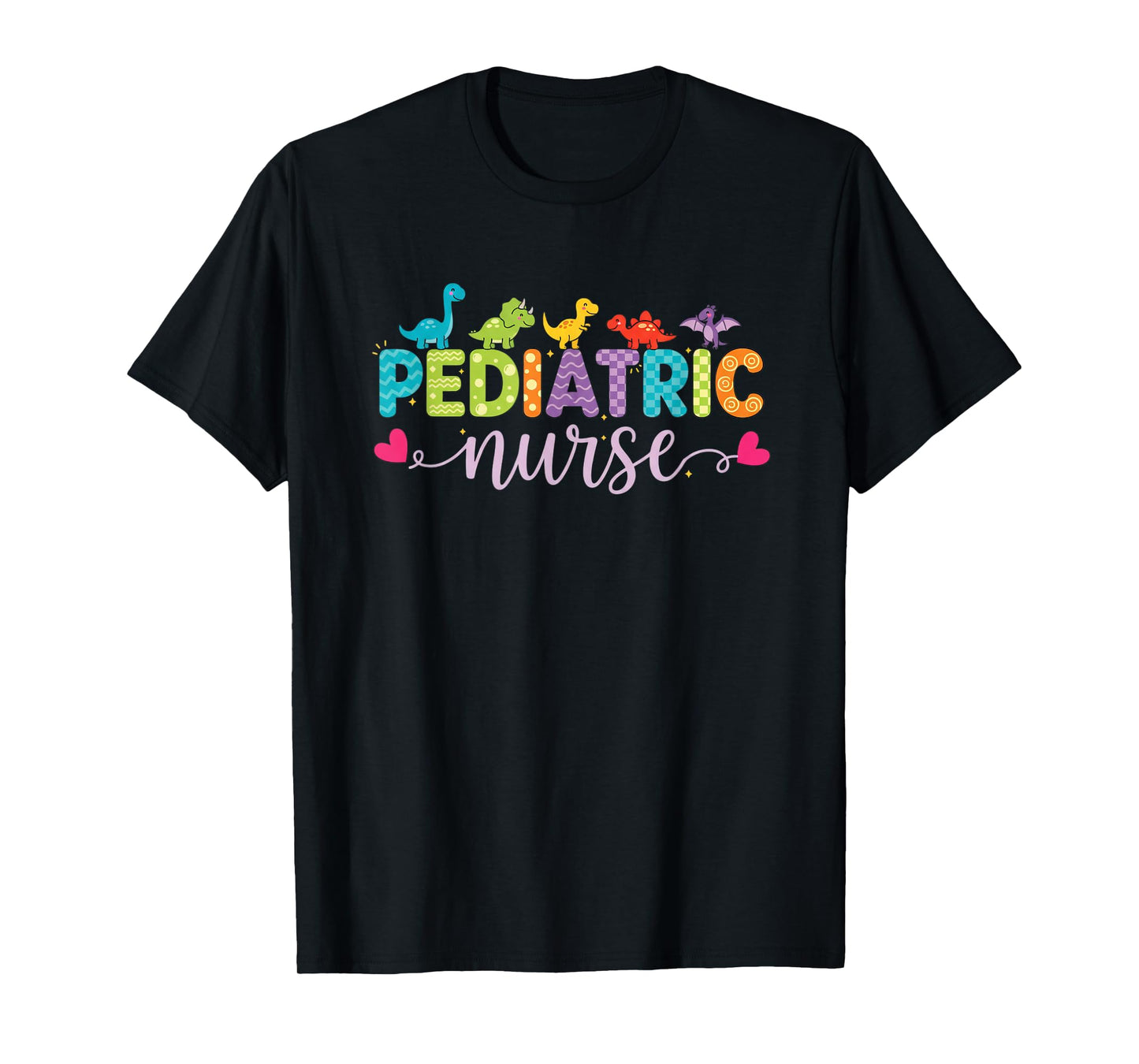 Nurse Pediatric Nurse Dino Crew, Cute Pediatric Peds Nurse T-Shirt