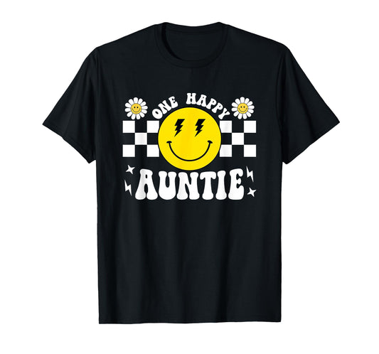 One Happy Dude Auntie 1st Birthday Family Matching T-Shirt