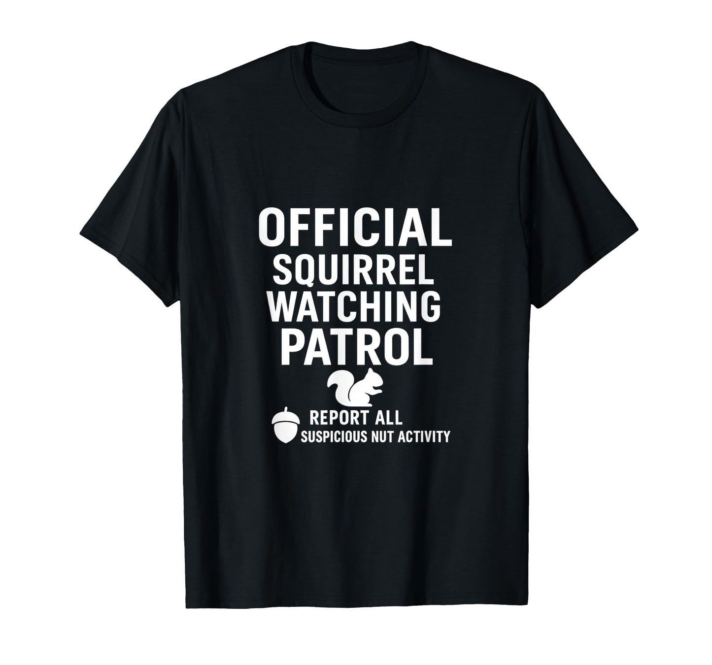 Backyard Squirrel Watching Humor Club T-Shirt